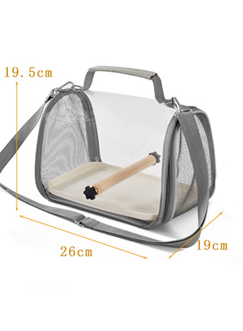 Kidle Portable Bird Cage Bird Travel Bag Parrot Travel Cage Bird Backpack Transparent Breathable Travel Cage - Image 4